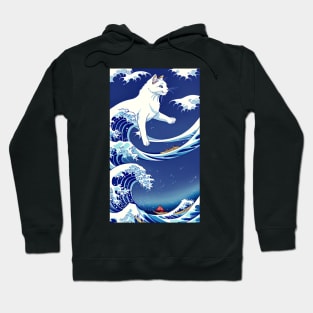 The Cat's Great Wave Hoodie